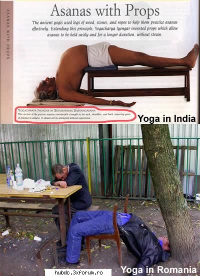 yoga  in imagini traznite